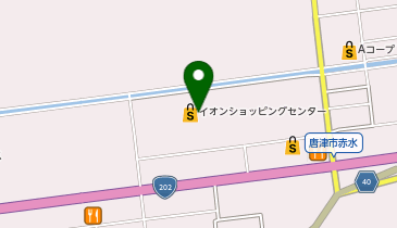 マジックミシン唐津の地図画像