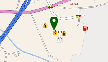 マジックミシン白河西郷の地図画像