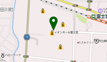 マジックミシンイオンモール富士宮の地図画像