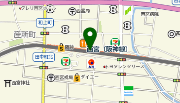 マジックミシン阪神西宮エビスタの地図画像