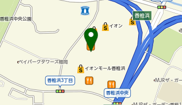 マジックミシン香椎浜の地図画像