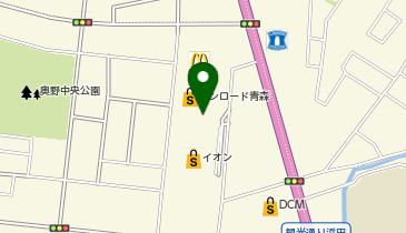 マジックミシンサンロード青森の地図画像