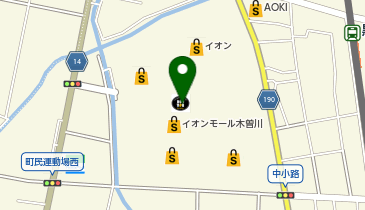 マジックミシンイオンモール木曽川の地図画像