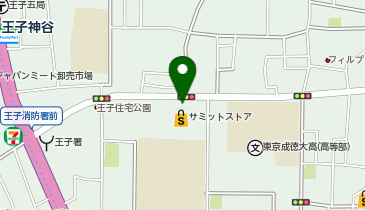 マジックミシンサミット王子の地図画像