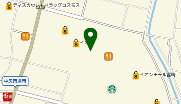 マジックミシンイオン宮崎の地図画像