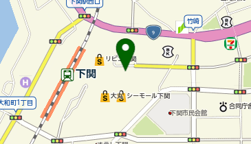 マジックミシンシーモール下関の地図画像