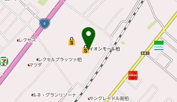 マジックミシン柏の地図画像