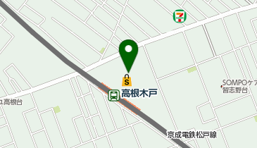 マジックミシン 高根木戸の地図画像