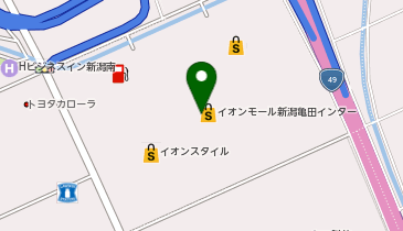 マジックミシンイオンモール新潟亀田インターの地図画像