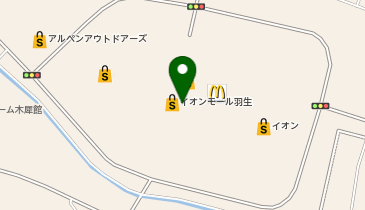 マジックミシンイオンモール羽生の地図画像