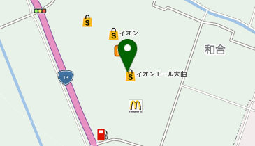 マジックミシンイオンモール大曲の地図画像