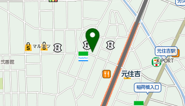 リアット!元住吉の地図画像