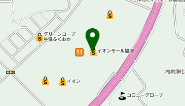 マジックミシンイオンモール福津の地図画像