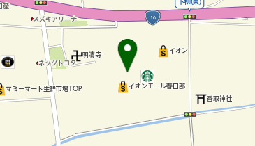 マジックミシンイオンモール春日部の地図画像