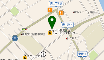 マジックミシンイオン新潟青山の地図画像