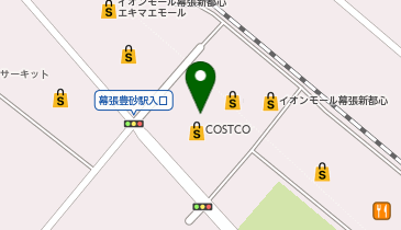 マジックミシンイオンモール幕張新都心の地図画像