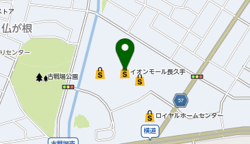 マジックミシンイオンモール長久手の地図画像