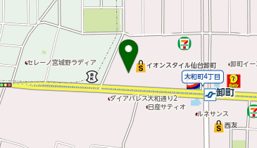 マジックミシンイオンスタイル仙台卸町の地図画像