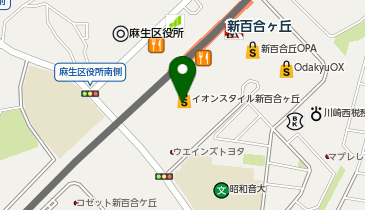 マジックミシンイオンスタイル新百合ケ丘の地図画像