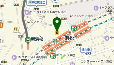 マジックミシン浜松メイワンの地図画像