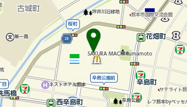 マジックミシンサクラマチ熊本の地図画像