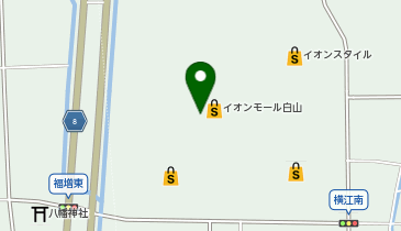 マジックミシンイオンモール白山の地図画像