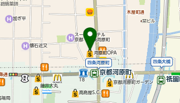 マジックミシン河原町オーパの地図画像