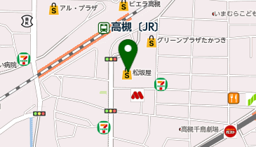 マジックミシン松坂屋高槻の地図画像