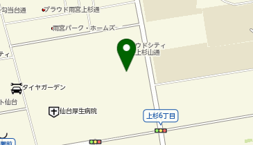 マジックミシン イオンモール仙台上杉店の地図画像