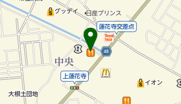 ジョイフル 中間蓮花寺店の地図画像