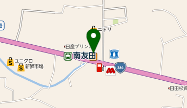 ジョイフル 日田友田店の地図画像