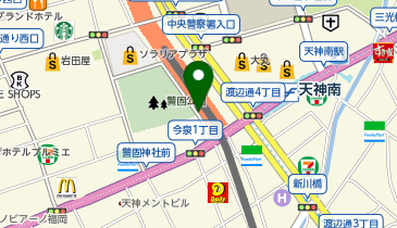 ジョイフル 福岡警固公園前店の地図画像