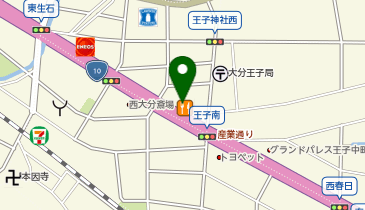 ジョイフル 西大分店の地図画像