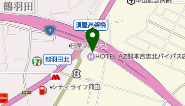 ジョイフル 熊本合志北バイパスホテル内店の地図画像