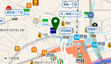 マツモトキヨシ SHIBUYA SCRAMBLE FLAGの地図画像