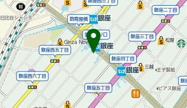 マツモトキヨシ GINZA FLAGの地図画像