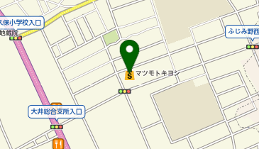 ドラッグストア マツモトキヨシ 大井町店の地図画像