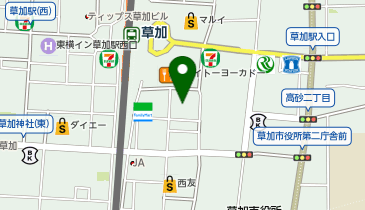 マツモトキヨシ 草加店の地図画像