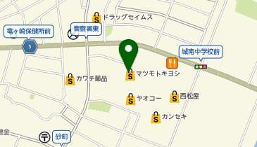 ドラッグストア マツモトキヨシ 竜ケ崎城南店の地図画像