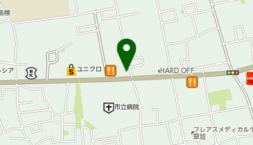 局 マツモトキヨシ 草加三丁目店の地図画像
