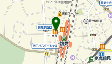 マツモトキヨシ 鶴見駅西口店の地図画像