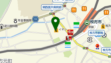 マツモトキヨシ ビオルネ枚方店の地図画像