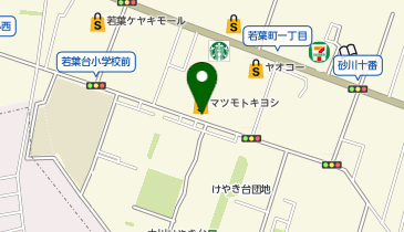ドラッグストア マツモトキヨシ 立川若葉町店の地図画像