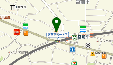 ドラッグストアマツモトキヨシ 宮前平駅前店の地図画像