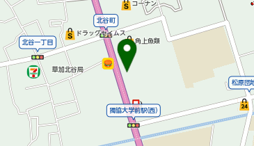 ドラッグストアマツモトキヨシ 草加松原店の地図画像