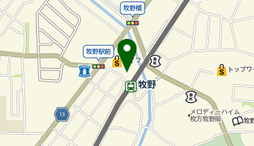 マツモトキヨシ 牧野駅前店の地図画像