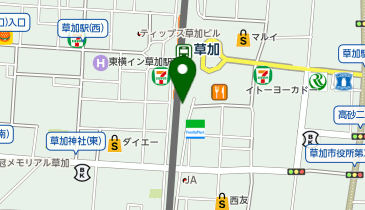 マツモトキヨシ 草加ヴァリエ店の地図画像