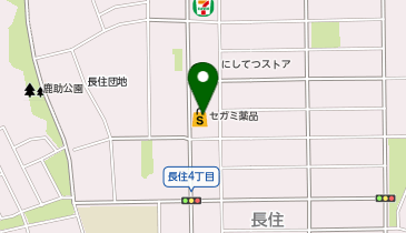 セガミ薬品 長住店の地図画像