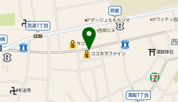ココカラファイン 藤崎店の地図画像