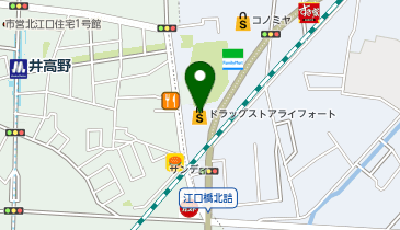 ドラッグストアライフォート 江口店の地図画像